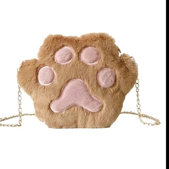 NWOT Soft Cat Paw Crossbody Purse - Picture 1 of 4